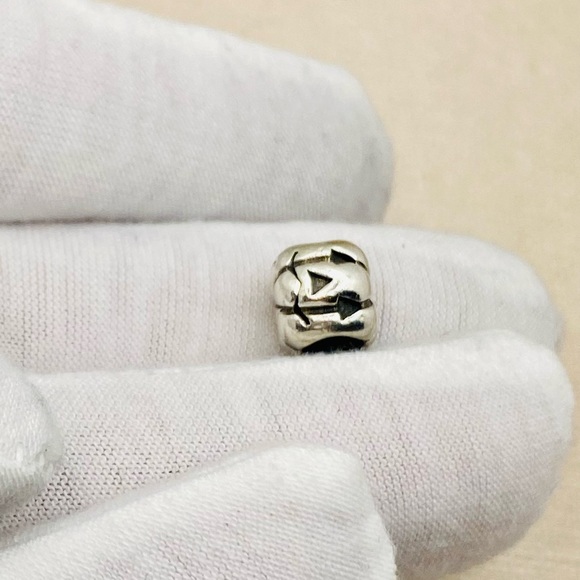 EUC Pandora 790393 Sterling Silver Halloween Jack-O-Lantern Pumpkin Bead - Picture 3 of 8